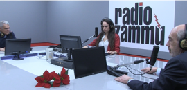 Il rettore Francesco Basile e il direttore generale Rino Bellantoni a Radio Zammù