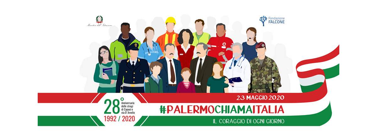 sagome falcone e borsellino e società civile