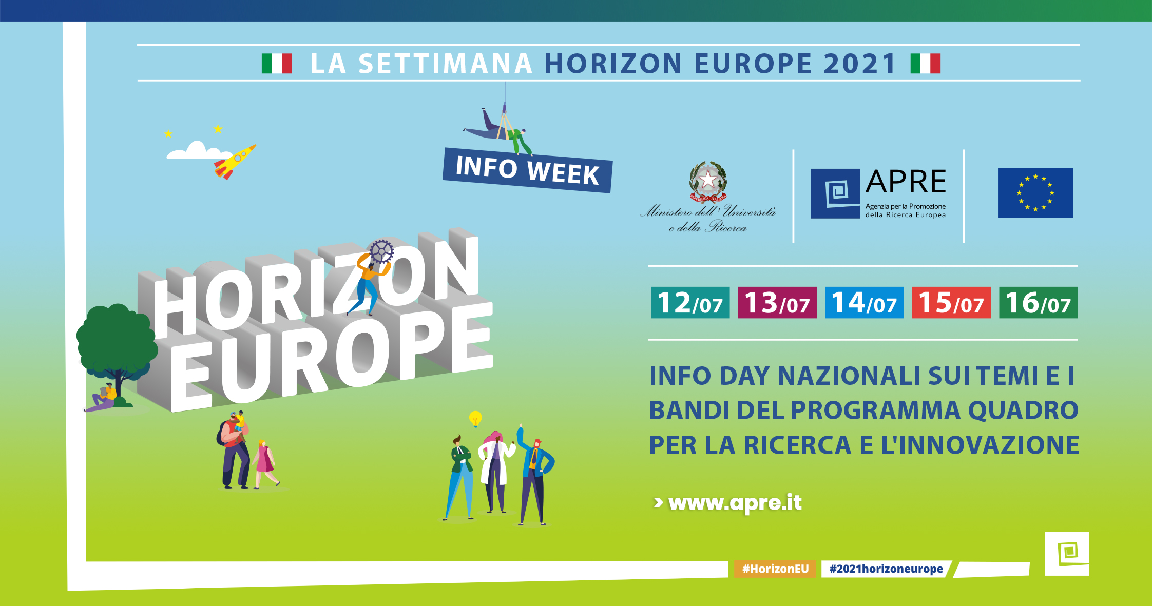 Horizon Europe - card settimana italiana