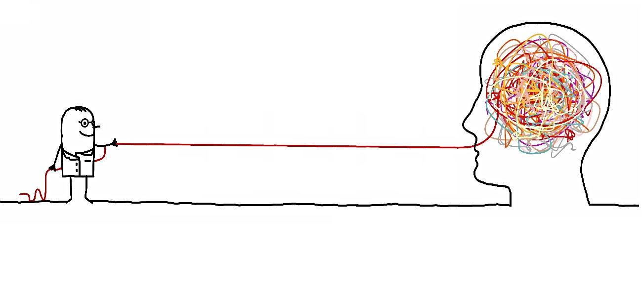 disegno di uomo che tira un filo