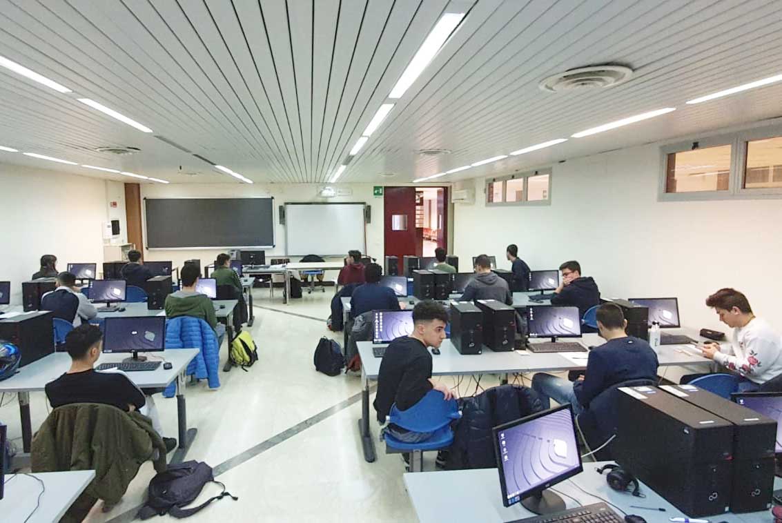 aula multimediale di informatica