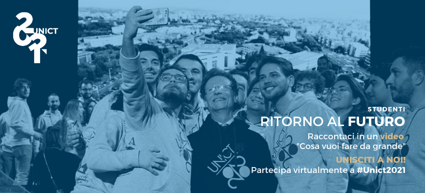 selfie rettore con studenti a unict 2020