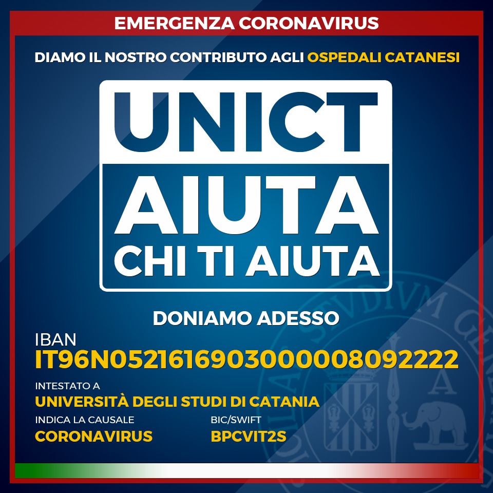 Banner campagna "Unict aiuta chi ti aiuta"