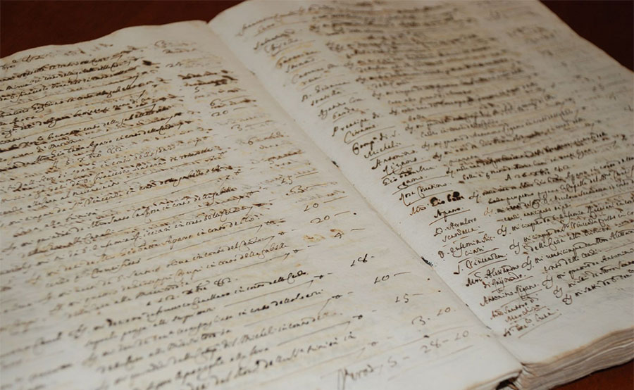 Archivio Storico dell'Università di Catania testo antico