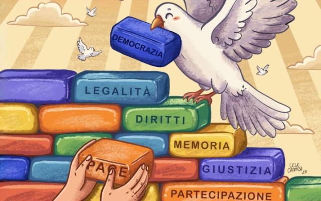 disegno di muro in costruzione