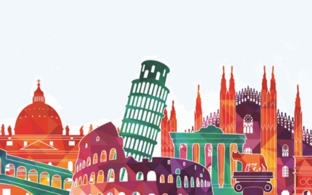 Skyline di monumenti italiani