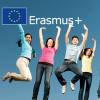 Logo Erasmus+ con studenti