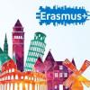 banner erasmus+ città stilizzate