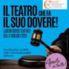 Locandina del laboratorio "Il teatro che fa il suo dovere"