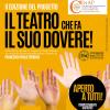 locandina del laboratorio teatrale il teatro che fa il suo dovere